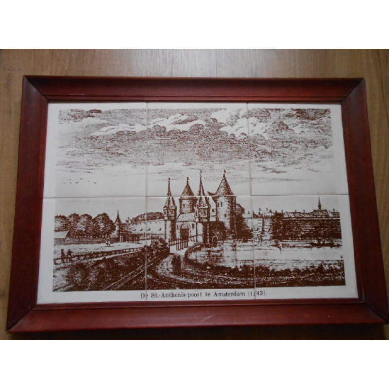 Tegeltableau St. Anthonispoort Amsterdam 1543